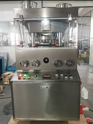 What is the difference between a standard tablet press and an effervescent tablet press?